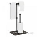 Free Standing Toilet Paper Dispenser with Towel Holder